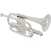 Montreux Edgware ECR01 Concert Series Bb corneta con carcasa y boquilla chapada en plata- acabado plateado